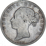 1887 Halfcrown (Young head) - Victoria British Silver Coin