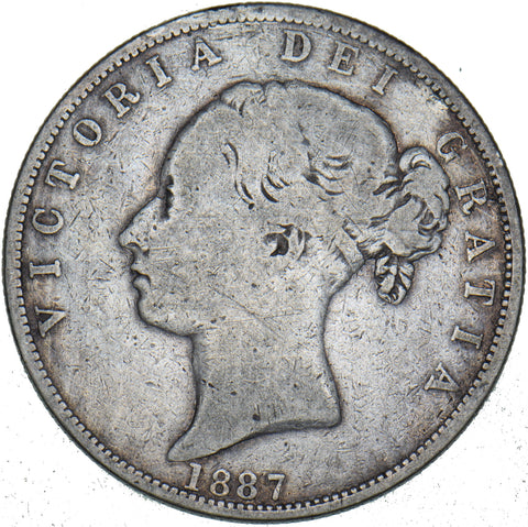 1887 Halfcrown (Young head) - Victoria British Silver Coin