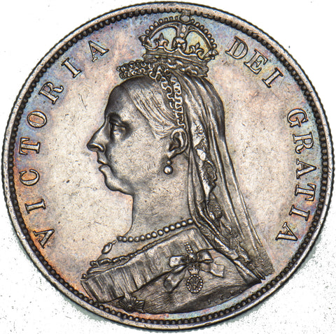 1888 Halfcrown - Victoria British Silver Coin - Very Nice
