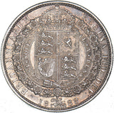1888 Halfcrown - Victoria British Silver Coin - Very Nice