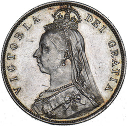 1888 Halfcrown - Victoria British Silver Coin - Superb