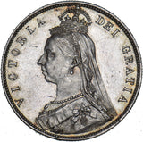 1888 Halfcrown - Victoria British Silver Coin - Superb