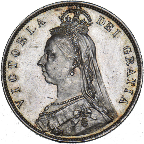 1888 Halfcrown - Victoria British Silver Coin - Superb