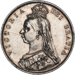 1889 Halfcrown - Victoria British Silver Coin - Very Nice