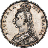 1889 Halfcrown - Victoria British Silver Coin - Very Nice