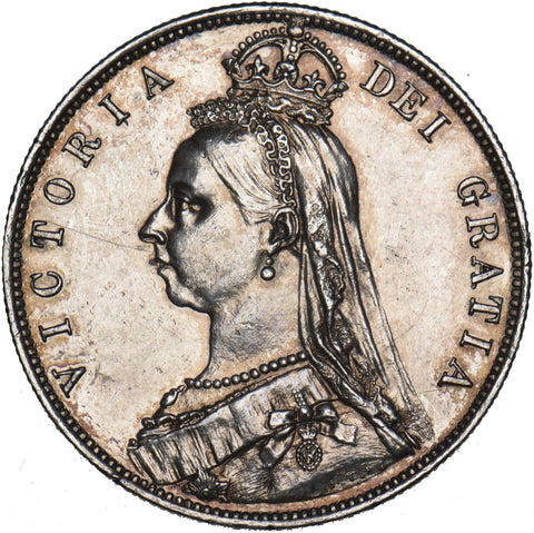 1889 Halfcrown - Victoria British Silver Coin - Very Nice