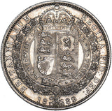 1889 Halfcrown - Victoria British Silver Coin - Very Nice