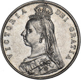 1889 Halfcrown - Victoria British Silver Coin - Very Nice