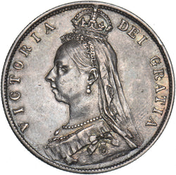1889 Halfcrown - Victoria British Silver Coin - Very Nice