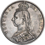 1889 Halfcrown - Victoria British Silver Coin - Very Nice