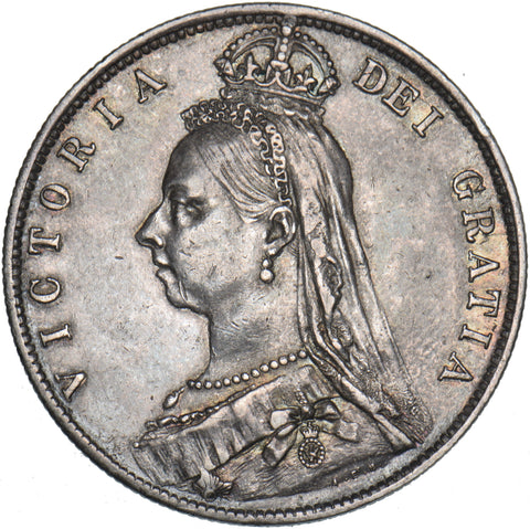 1889 Halfcrown - Victoria British Silver Coin - Very Nice