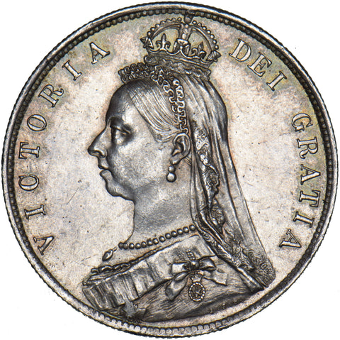 1892 Halfcrown - Victoria British Silver Coin - Superb