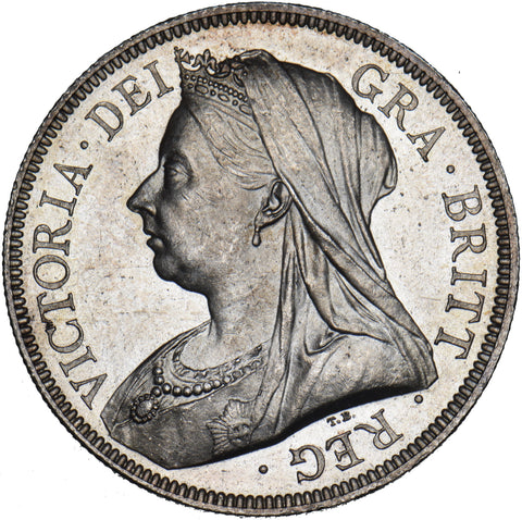 1893 Halfcrown - Victoria British Silver Coin - Superb
