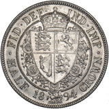 1894 Halfcrown - Victoria British Silver Coin - Very Nice