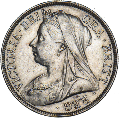 1895 Halfcrown - Victoria British Silver Coin - Very Nice