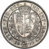 1895 Halfcrown - Victoria British Silver Coin - Very Nice