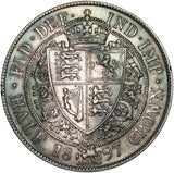 1897 Halfcrown - Victoria British Silver Coin - Nice