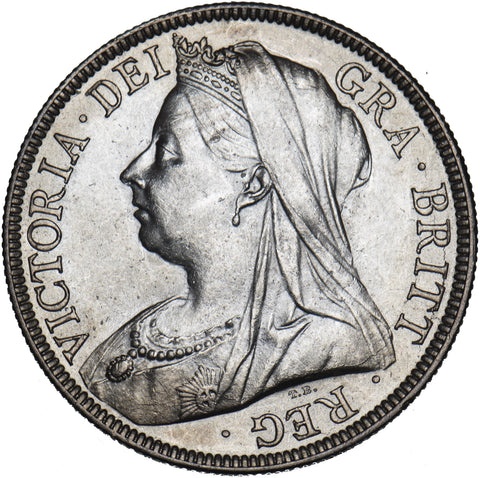 1897 Halfcrown - Victoria British Silver Coin - Superb
