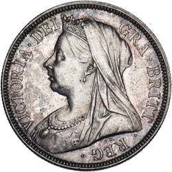 1899 Halfcrown - Victoria British Silver Coin - Very Nice