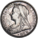 1899 Halfcrown - Victoria British Silver Coin - Very Nice