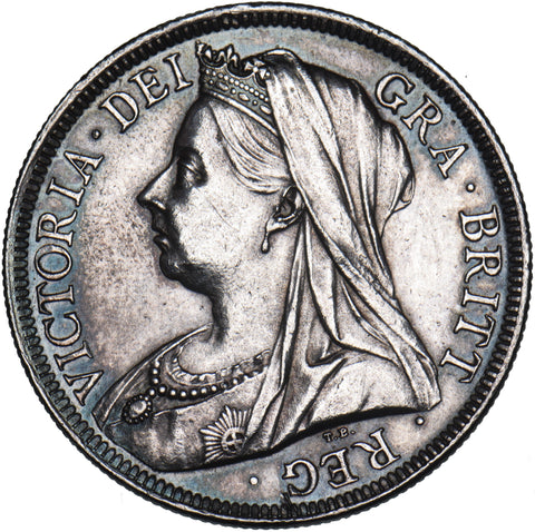 1900 Halfcrown - Victoria British Silver Coin - Very Nice