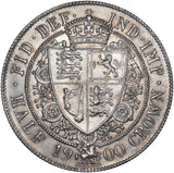 1900 Halfcrown - Victoria British Silver Coin - Superb