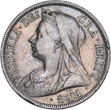 1900 Halfcrown - Victoria British Silver Coin - Nice