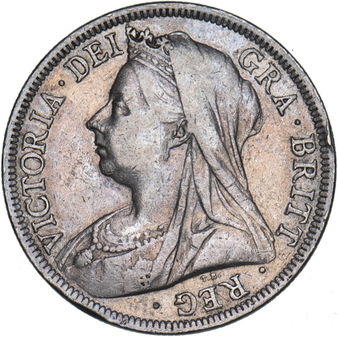 1900 Halfcrown - Victoria British Silver Coin - Nice