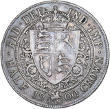 1900 Halfcrown - Victoria British Silver Coin - Nice