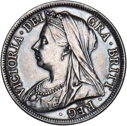 1901 Halfcrown - Victoria British Silver Coin - Very Nice