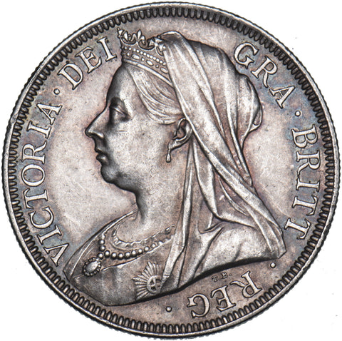 1901 Halfcrown - Victoria British Silver Coin - Very Nice