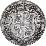 1903 Halfcrown - Edward VII British Silver Coin