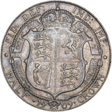 1909 Halfcrown - Edward VII British Silver Coin - Nice
