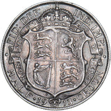 1913 Halfcrown - George V British Silver Coin - Nice