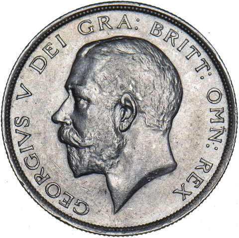 1914 Halfcrown - George V British Silver Coin - Very Nice