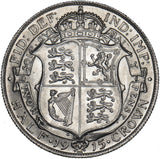 1915 Halfcrown - George V British Silver Coin - Superb