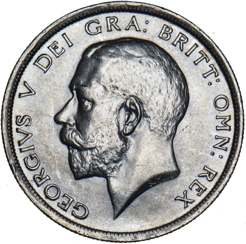 1915 Halfcrown - George V British Silver Coin - Superb
