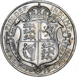 1915 Halfcrown - George V British Silver Coin - Superb