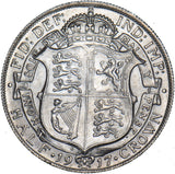 1917 Halfcrown - George V British Silver Coin - Superb