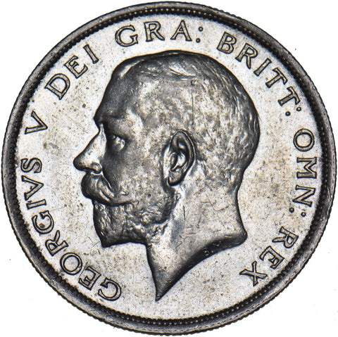 1917 Halfcrown - George V British Silver Coin - Very Nice