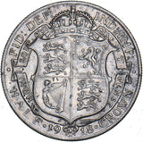 1918 Halfcrown - George V British Silver Coin - Nice