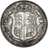 1924 Halfcrown - George V British Silver Coin - Nice