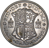 1929 Halfcrown - George V British Silver Coin - Very Nice