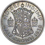 1938 Halfcrown - George VI British Silver Coin - Superb