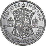 1939 Halfcrown - George VI British Silver Coin - Very Nice