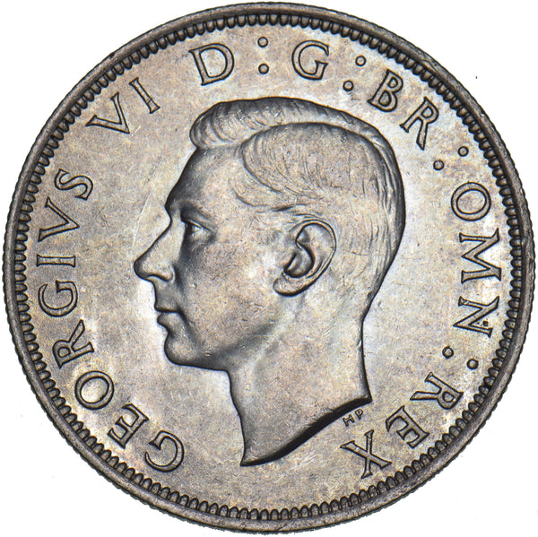 1945 Halfcrown - George VI British Silver Coin - Superb