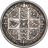 1849 Godless Florin - Victoria British Silver Coin - Nice