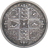 1849 Godless Florin - Victoria British Silver Coin - Nice