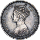 1852 Gothic Florin - Victoria British Silver Coin - Very Nice