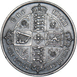 1852 Gothic Florin - Victoria British Silver Coin - Very Nice
